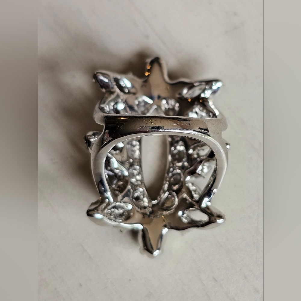 Elegant Gray Statement Ring-Size 7 - image 6